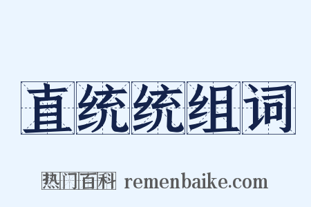 直统统组词是什么意思的图片